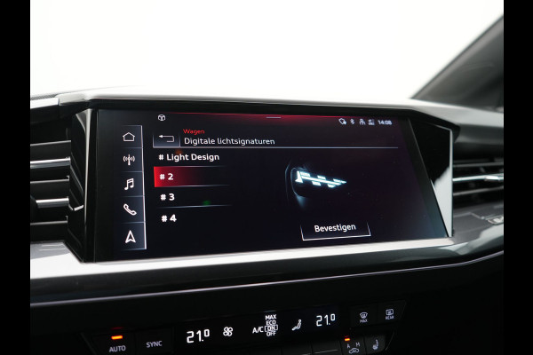 Audi Q4 e-tron 40 S edition 82 kWh 204pk Dealer O.H. | Adaptive Cruise | Head Up | Camera | Lederen Sportstoelen Memory & Verwarmd | Blis | Keyless | Matrix LED | Apple Carplay | Navigatie | DAB | 19"L.M |