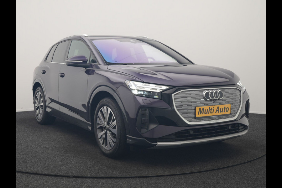 Audi Q4 e-tron 40 S edition 82 kWh 204pk Dealer O.H. | Adaptive Cruise | Head Up | Camera | Lederen Sportstoelen Memory & Verwarmd | Blis | Keyless | Matrix LED | Apple Carplay | Navigatie | DAB | 19"L.M |