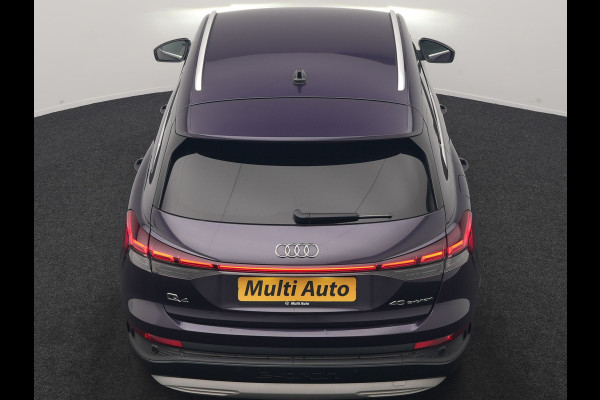 Audi Q4 e-tron 40 S edition 82 kWh 204pk Dealer O.H. | Adaptive Cruise | Head Up | Camera | Lederen Sportstoelen Memory & Verwarmd | Blis | Keyless | Matrix LED | Apple Carplay | Navigatie | DAB | 19"L.M |