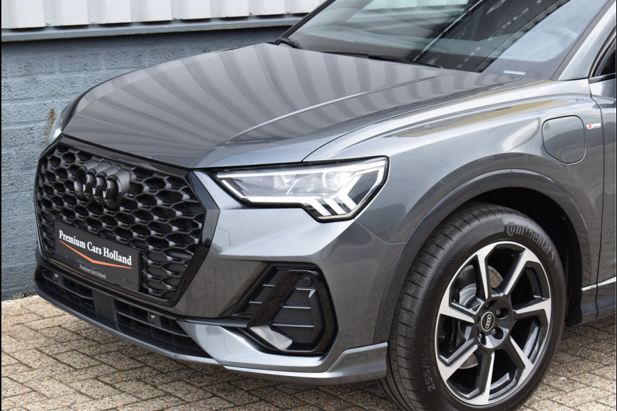Audi Q3 Sportback 45 TFSI e S-Line Black Ed Soh 94% Navi Leder Camera Trekhaak 19 Inch