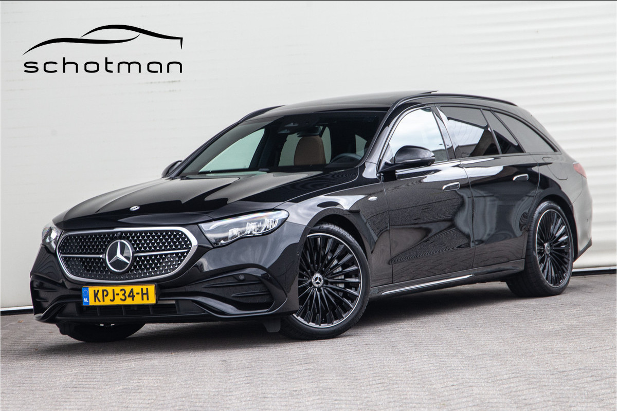 Mercedes-Benz E-Klasse Estate 300 e AMG Premium, Hyperscreen, Distronic, Pano, Bruin Leder, Trekhaak, Nightpakket 2025
