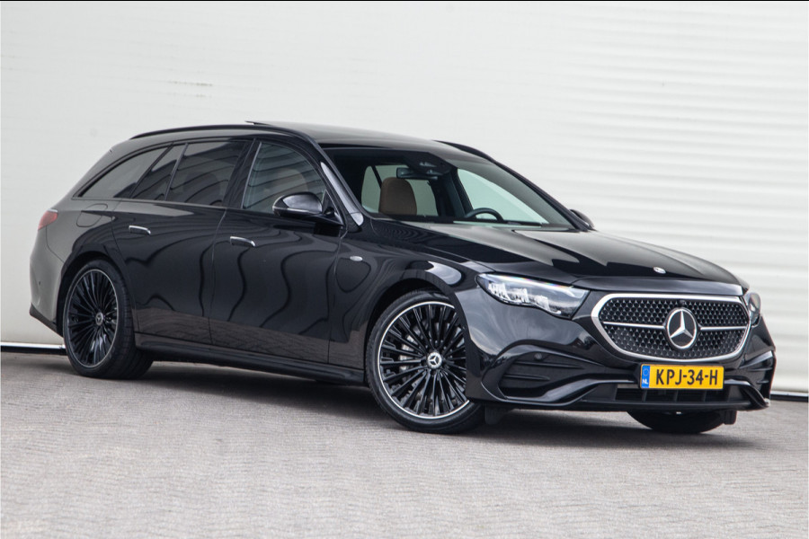 Mercedes-Benz E-Klasse Estate 300 e AMG Premium, Hyperscreen, Distronic, Pano, Bruin Leder, Trekhaak, Nightpakket 2025