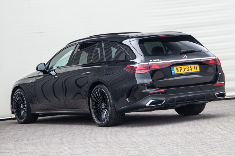 Mercedes-Benz E-Klasse Estate 300 e AMG Premium, Hyperscreen, Distronic, Pano, Bruin Leder, Trekhaak, Nightpakket 2025