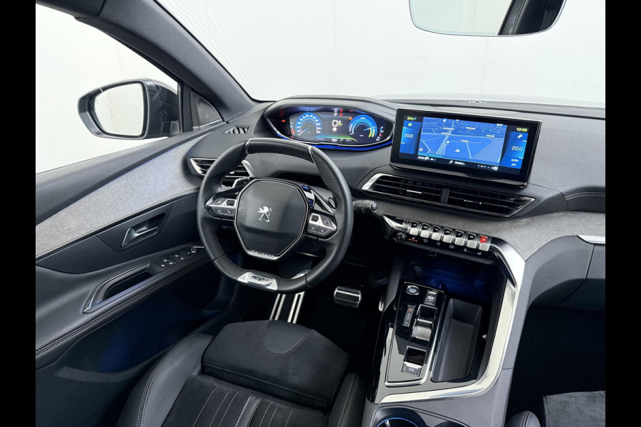 Peugeot 3008 1.6 HYbrid 225 GT BLACK PAKKET | 19 INCH LM-VELGEN | FOCAL PREMIUM AUDIO | ELEKTRISCHE KOFFERBAK | MEMORY SEATS | STOELVERWARMING | ALCANTARA/LEDER INTERIEUR | i-COCKPIT | 180° CAMERA | ADAPTIVE CRUISE CONTROL | RIJKLAAR INCL. 12 MND. BOVAG GARANTIE