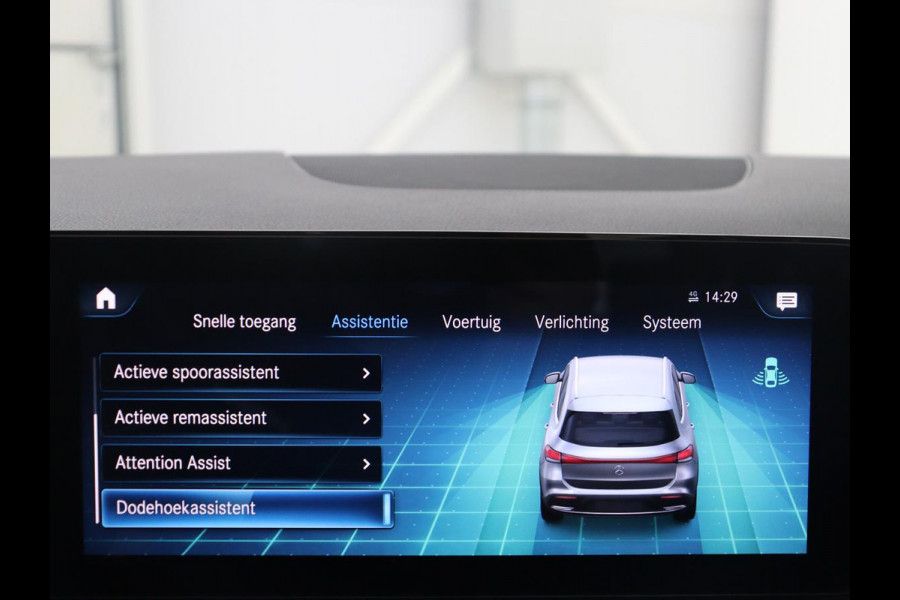Mercedes-Benz EQA 250 Business Solution Luxury 67 kWh | SOH 94,7% | Half leder | Cruise control | Dodehoek detectie | Stoelverwarming | Camera | Park assist | Navigatie | Sfeerverlichting | Elektrische achterklep