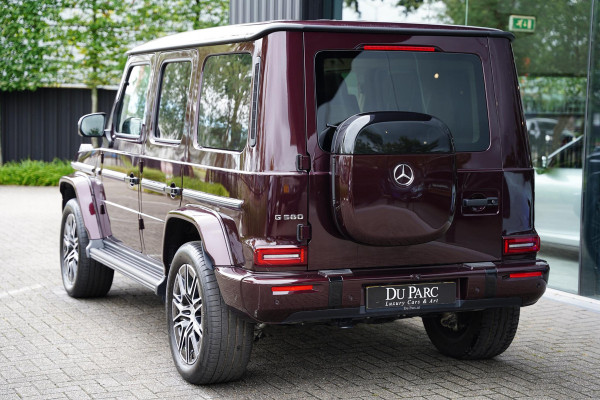 Mercedes-Benz G-Klasse 580 / 116 kWh / Robijnrood / Leder Beige / Grille Verlicht
