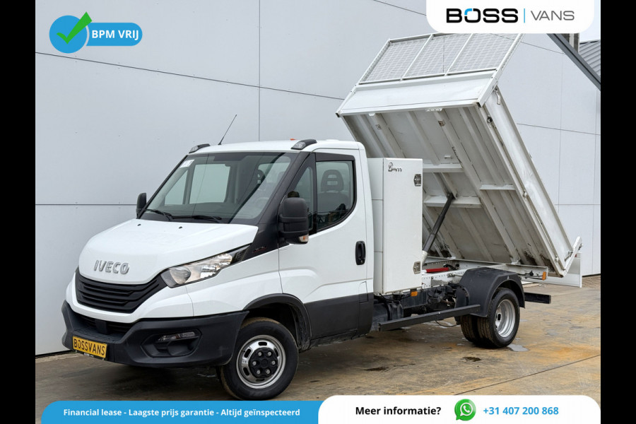 Iveco Daily 35C16 3.0 L4 Kipper Dubbellucht Airco Cruise Control 3.5T Trekhaak Lederen bekleding Benne Tipper