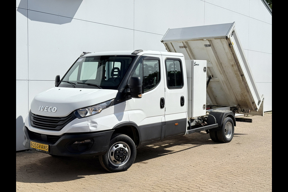 Iveco Daily 35C16 3.0 Dubbele Cabine Kipper Dubbellucht 3,5t Trekhaak 6 Stoelen Airco Cruise Control Benne Tipper
