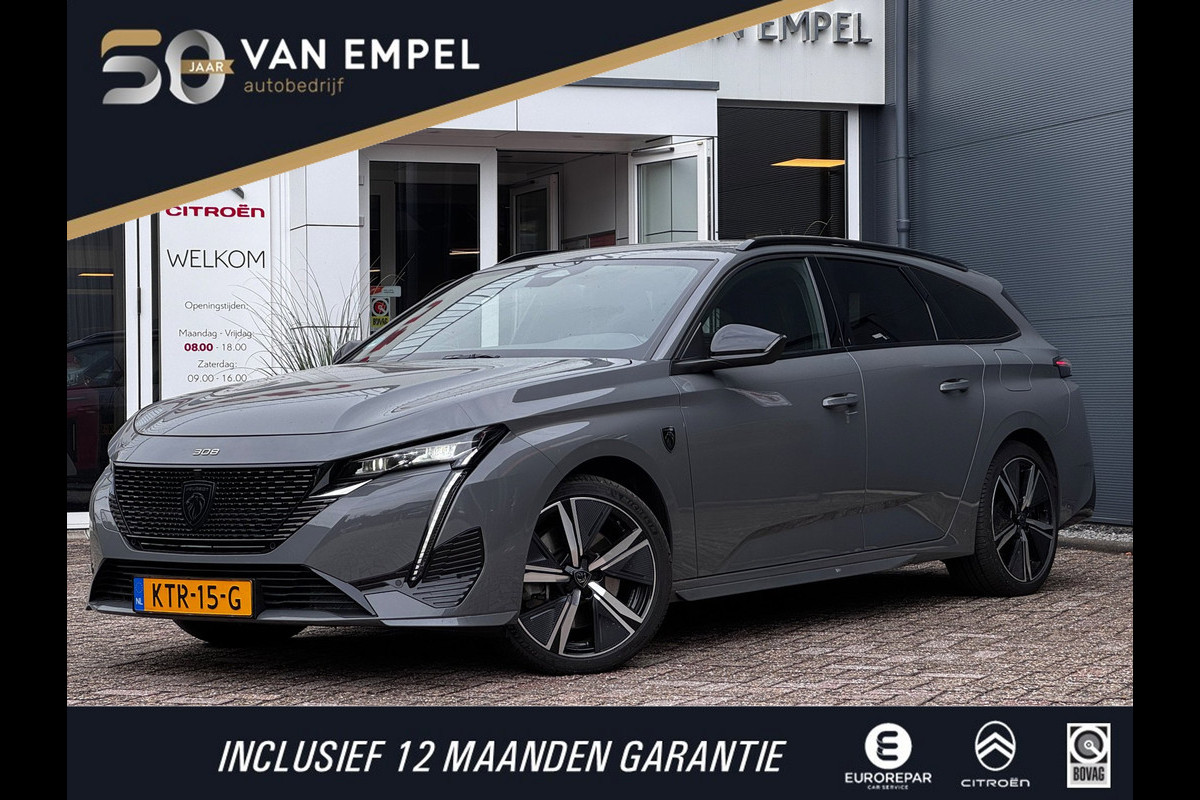 Peugeot 308 SW 1.6 Plug-in Hybrid 180 GT | 100% SOH | Leder-Alcantara + Memory | Camera | Navigatie