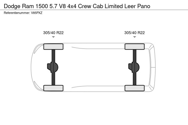 Dodge Ram 1500 5.7 V8 4x4 Crew Cab Limited Leer Pano