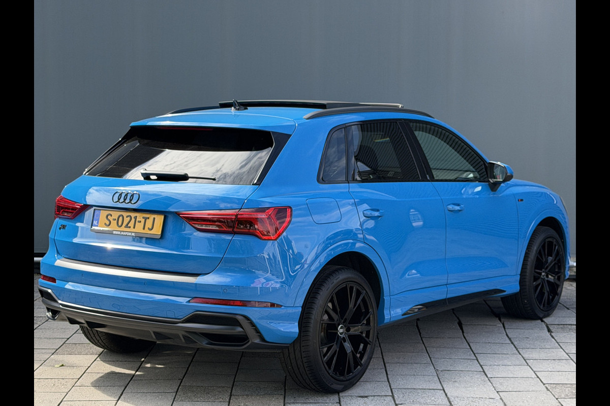 Audi Q3 BWJ 2019 | 35TFSI 190PK S Line Pro Line S AUTOMAAT | TREKHAAK | PANO DAK | 3X S-LINE | LEER | CAMERA A | ABT | EL KOFFER | NAVI | CLIMA