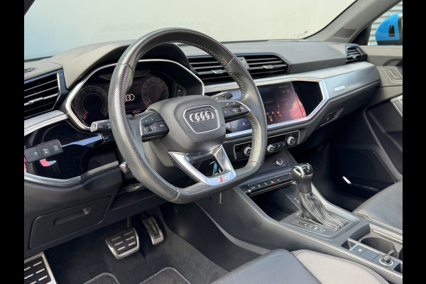 Audi Q3 BWJ 2019 | 35TFSI 190PK S Line Pro Line S AUTOMAAT | TREKHAAK | PANO DAK | 3X S-LINE | LEER | CAMERA A | ABT | EL KOFFER | NAVI | CLIMA