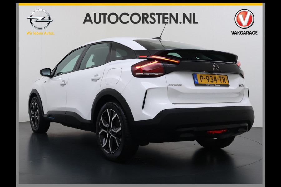 Citroën Ë-C4 Feel Pack 50kWh Head-Up Stoel+Stuurverwarming 360°Camera 3D-Navi Apple Carplay Adndroid Auto Ecc Pdc Voorruitverwarming Lmv Led Isofix Lane Assist Regen-Lichtsensor Dealeronderhouden Origineel Nederlandse Auto