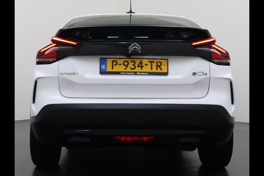 Citroën Ë-C4 Feel Pack 50kWh Head-Up Stoel+Stuurverwarming 360°Camera 3D-Navi Apple Carplay Adndroid Auto Ecc Pdc Voorruitverwarming Lmv Led Isofix Lane Assist Regen-Lichtsensor Dealeronderhouden Origineel Nederlandse Auto
