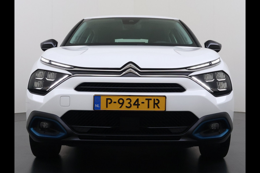 Citroën Ë-C4 Feel Pack 50kWh Head-Up Stoel+Stuurverwarming 360°Camera 3D-Navi Apple Carplay Adndroid Auto Ecc Pdc Voorruitverwarming Lmv Led Isofix Lane Assist Regen-Lichtsensor Dealeronderhouden Origineel Nederlandse Auto
