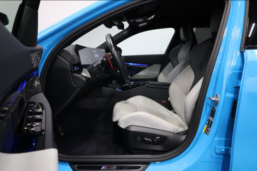 BMW 5 Serie Touring M5 INDIVIDUAL RIVIERA BLUE/M DRIVERS PROF/21" LMV/BOWERS & WILKINS/PANO/HUD/ACC/ECC/FABRIEKSGARANTIE!