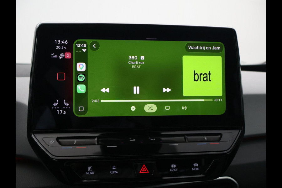Volkswagen ID.3 PRO 58 KWH + SFEERVERLICHTING | ADAPTIVE CRUISE | 18 INCH | CAMERA | STOEL/STUURVERW. | CARPLAY