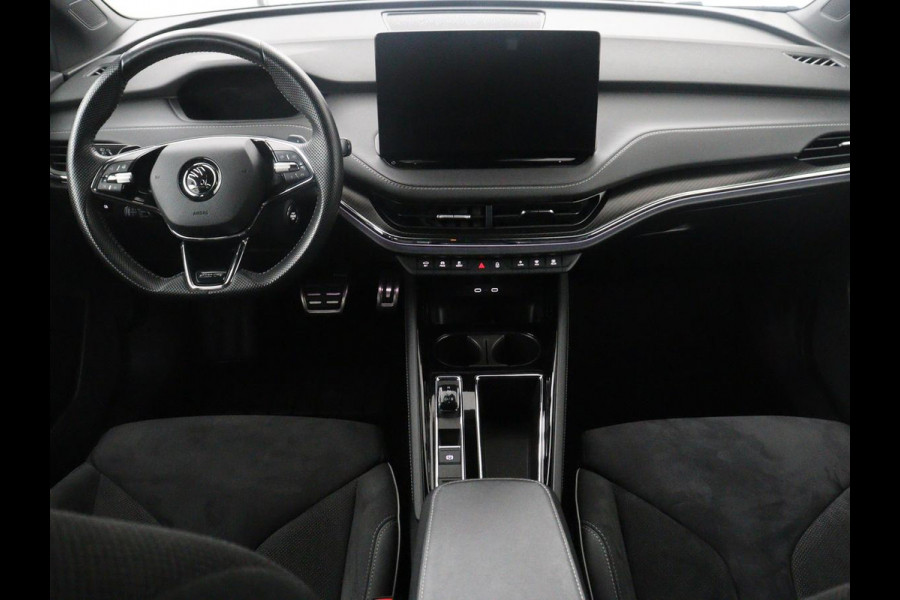 Škoda Enyaq iV 60 Sportline | SOH 92,3% | Leder/alcantara | Adaptive cruise | Stuur/stoel verwarming | Climate control | 3 zone klimaat | Sfeerverlichting | Carplay | Camera | Park assist