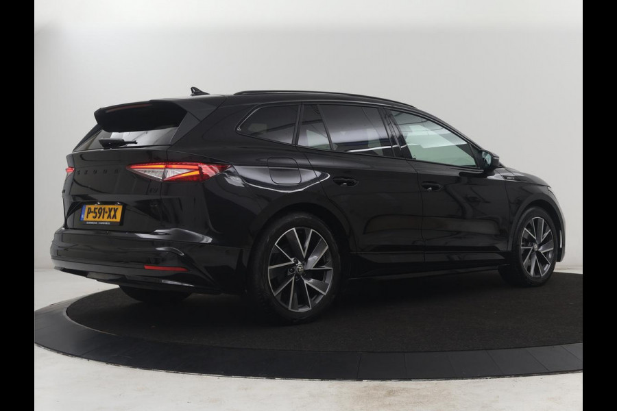 Škoda Enyaq iV 60 Sportline | SOH 92,3% | Leder/alcantara | Adaptive cruise | Stuur/stoel verwarming | Climate control | 3 zone klimaat | Sfeerverlichting | Carplay | Camera | Park assist