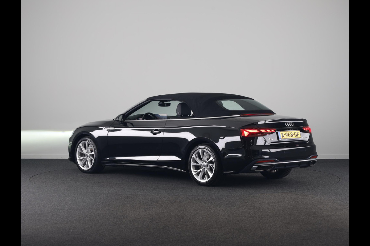 Audi A5 Cabriolet 40 TFSI Launch edition Sport 190pk | lederen bekleding, | Nekverwarming | matrix LED koplampen | Navigatiesysteem full map | Voorstoelen verwarmd