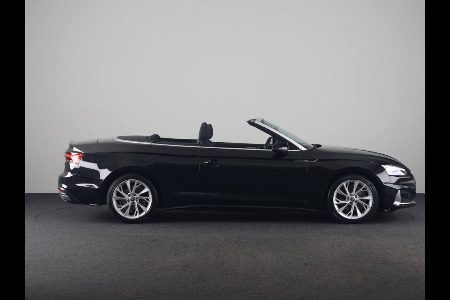 Audi A5 Cabriolet 40 TFSI Launch edition Sport 190pk | lederen bekleding, | Nekverwarming | matrix LED koplampen | Navigatiesysteem full map | Voorstoelen verwarmd