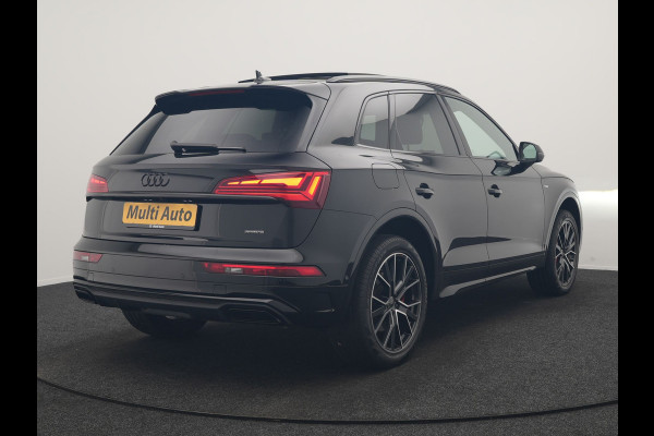 Audi Q5 55 TFSI e 2x S Line PHEV 367pk | Trekhaak Af Fabriek | Panodak | 360 Camera | Lederen Sportstoelen Memory & Verwarmd | Keyless | Blis | Apple Carplay | Cruise Control | Navigatie | DAB | Plug In Hybrid |