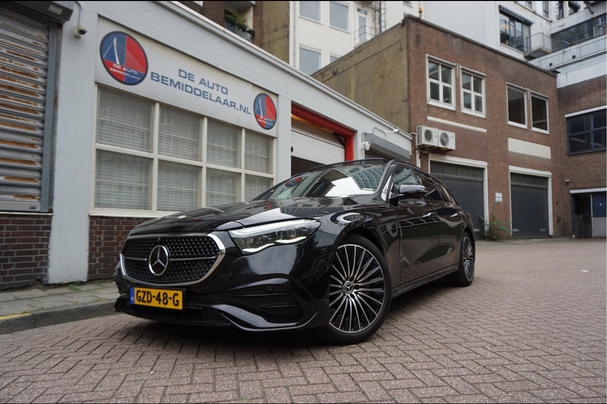 Mercedes-Benz E-Klasse Estate 300 e AMG Line Premium Plus Airmatic | Hyperscreen | Trekhaak | Pano | Adaptive + Lane | Memory Stoelmassage + Koeling + Verwarming | NL auto |