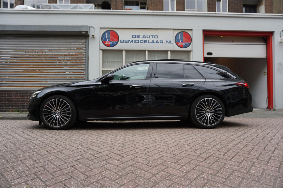 Mercedes-Benz E-Klasse Estate 300 e AMG Line Premium Plus Airmatic | Hyperscreen | Trekhaak | Pano | Adaptive + Lane | Memory Stoelmassage + Koeling + Verwarming | NL auto |