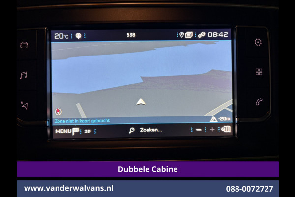 Peugeot Expert 2.0 BlueHDI 177pk Automaat L3H1 Dubbele Cabine Sport Euro6 Airco | 5-Zits | Camera | Navigatie | Apple Carplay | Xenon | 2x Zijd Cruisecontrol, Android Auto, LM Velgen, Dakrails, Sidebars, Spoiler, Elektrische Stoelbediening, Bumperkit, leder, Parkeersensoren, Achterklep