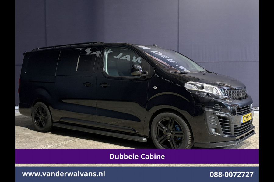 Peugeot Expert 2.0 BlueHDI 177pk Automaat L3H1 Dubbele Cabine Sport Euro6 Airco | 5-Zits | Camera | Navigatie | Apple Carplay | Xenon | 2x Zijd Cruisecontrol, Android Auto, LM Velgen, Dakrails, Sidebars, Spoiler, Elektrische Stoelbediening, Bumperkit, leder, Parkeersensoren, Achterklep
