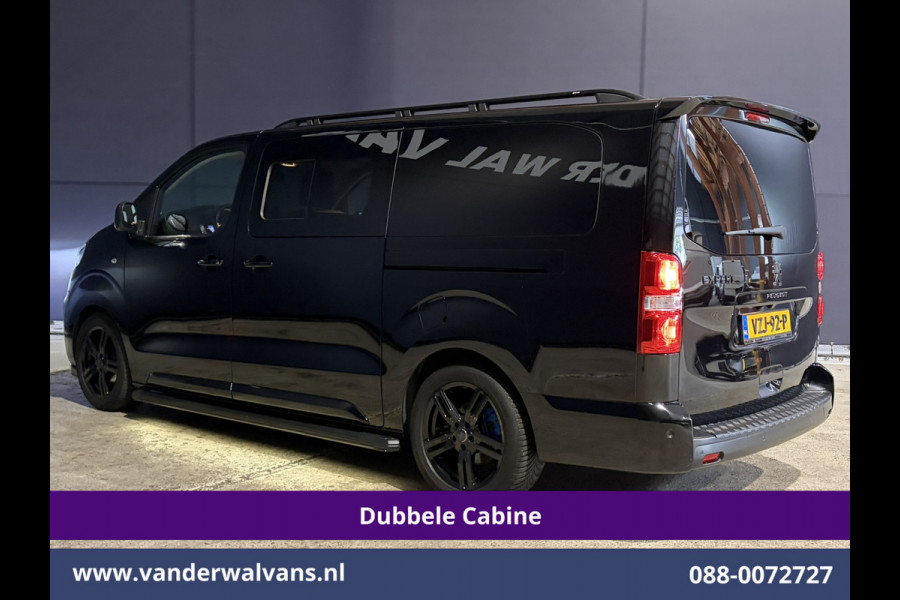 Peugeot Expert 2.0 BlueHDI 177pk Automaat L3H1 Dubbele Cabine Sport Euro6 Airco | 5-Zits | Camera | Navigatie | Apple Carplay | Xenon | 2x Zijd Cruisecontrol, Android Auto, LM Velgen, Dakrails, Sidebars, Spoiler, Elektrische Stoelbediening, Bumperkit, leder, Parkeersensoren, Achterklep