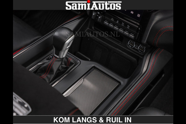 Dodge Ram TRX HELLCAT | 6.2 V8 712PK SUPERCHARGER | RODE STIKSELS | FULLY LOADED | CARBON | CREW CAB | DUBBELE CABINE | 5 PERSOONS | De specialist in Amerikaanse pick‑ups in Nederland en Europa.