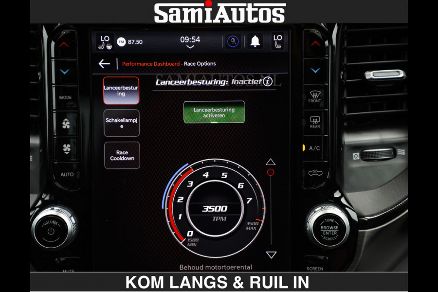 Dodge Ram TRX HELLCAT | 6.2 V8 712PK SUPERCHARGER | RODE STIKSELS | FULLY LOADED | CARBON | CREW CAB | DUBBELE CABINE | 5 PERSOONS | De specialist in Amerikaanse pick‑ups in Nederland en Europa.