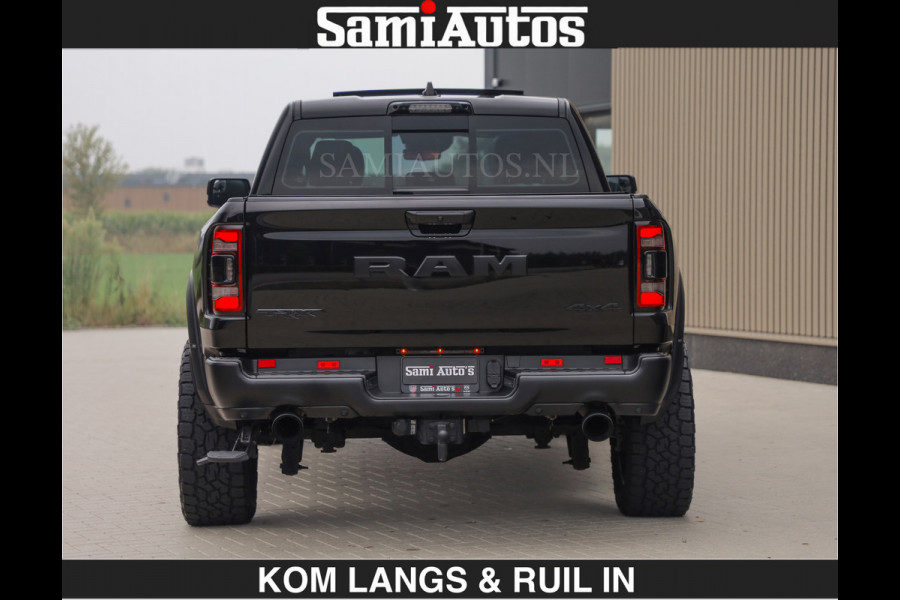 Dodge Ram TRX HELLCAT | 6.2 V8 712PK SUPERCHARGER | RODE STIKSELS | FULLY LOADED | CARBON | CREW CAB | DUBBELE CABINE | 5 PERSOONS | De specialist in Amerikaanse pick‑ups in Nederland en Europa.