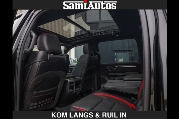 Dodge Ram TRX HELLCAT | 6.2 V8 712PK SUPERCHARGER | RODE STIKSELS | FULLY LOADED | CARBON | CREW CAB | DUBBELE CABINE | 5 PERSOONS | De specialist in Amerikaanse pick‑ups in Nederland en Europa.