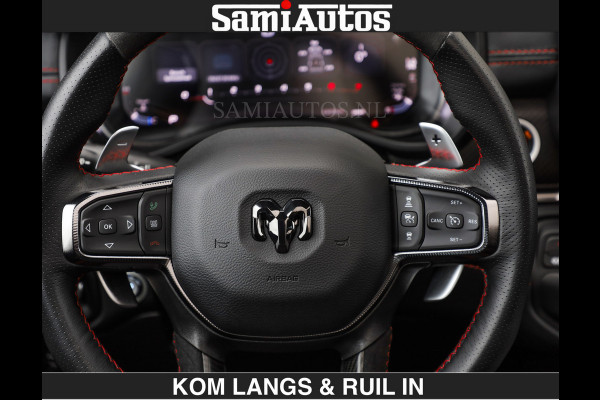 Dodge Ram TRX HELLCAT | 6.2 V8 712PK SUPERCHARGER | RODE STIKSELS | FULLY LOADED | CARBON | CREW CAB | DUBBELE CABINE | 5 PERSOONS | De specialist in Amerikaanse pick‑ups in Nederland en Europa.