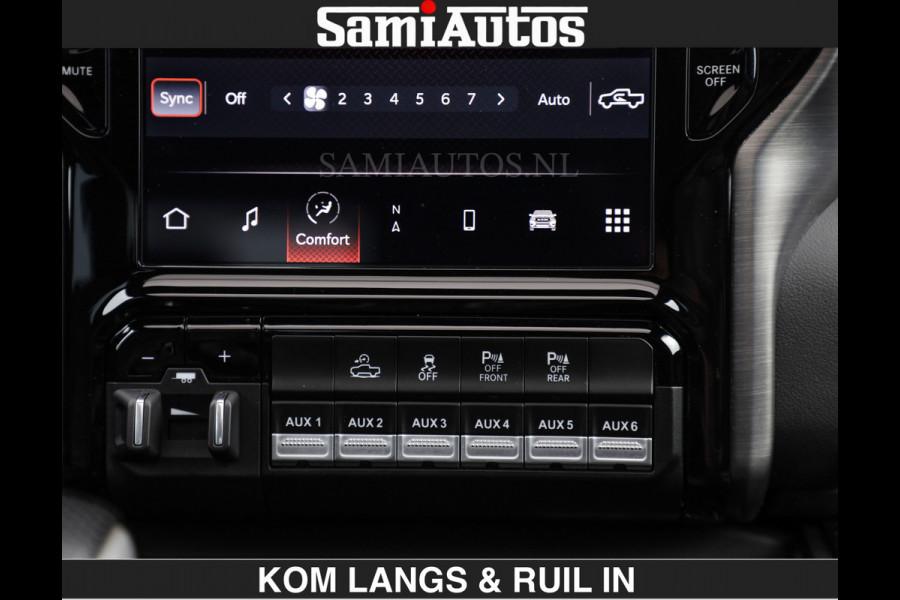 Dodge Ram TRX HELLCAT | 6.2 V8 712PK SUPERCHARGER | RODE STIKSELS | FULLY LOADED | CARBON | CREW CAB | DUBBELE CABINE | 5 PERSOONS | De specialist in Amerikaanse pick‑ups in Nederland en Europa.