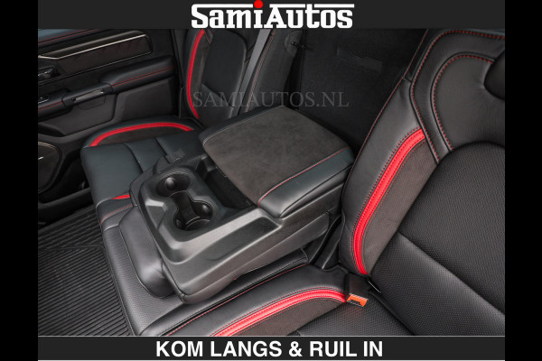 Dodge Ram TRX HELLCAT | 6.2 V8 712PK SUPERCHARGER | RODE STIKSELS | FULLY LOADED | CARBON | CREW CAB | DUBBELE CABINE | 5 PERSOONS | De specialist in Amerikaanse pick‑ups in Nederland en Europa.
