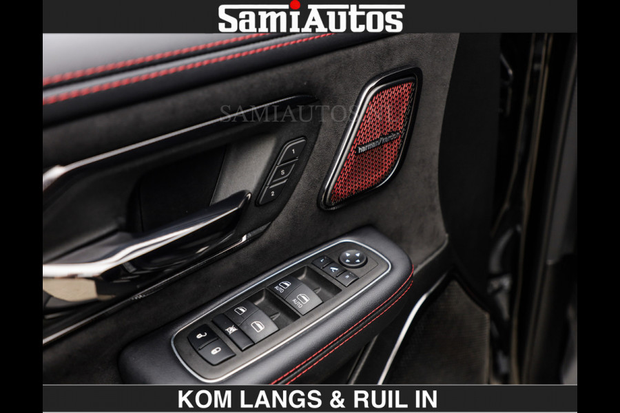 Dodge Ram TRX HELLCAT | 6.2 V8 712PK SUPERCHARGER | RODE STIKSELS | FULLY LOADED | CARBON | CREW CAB | DUBBELE CABINE | 5 PERSOONS | De specialist in Amerikaanse pick‑ups in Nederland en Europa.