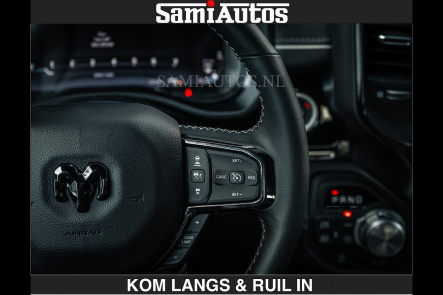 Dodge Ram LIMITED 2027 5.7 V8 HEMI | MAXIMAAL UITGERUST | NIEUWE KLEUR Forged Blue Metallic met Ebony Red interior seats | DUBBELE CABINE | 5 PERSOONS | DC | Allernieuwste Limited 2027 in nieuwe kleur Forged Blue  – volledig uitgerust met alle opties.