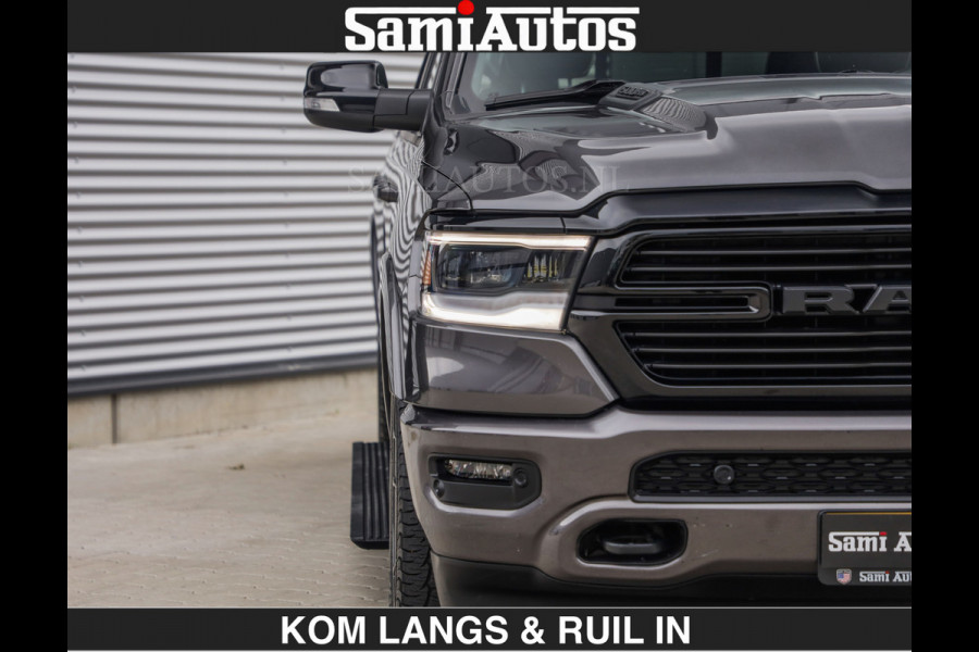 Dodge Ram SPORT LARAMIE 5.7 V8 HEMI | LUCHTVERING | 2023 | PANODAK | GROOTSCHERM | DC | TOP KLEUR GRANITE | CREW CAB | DUBBELE CABINE | 5 PERSOONS |
