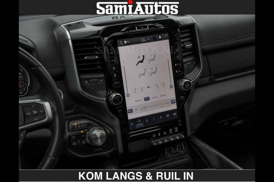 Dodge Ram SPORT LARAMIE 5.7 V8 HEMI | LUCHTVERING | 2023 | PANODAK | GROOTSCHERM | DC | TOP KLEUR GRANITE | CREW CAB | DUBBELE CABINE | 5 PERSOONS |