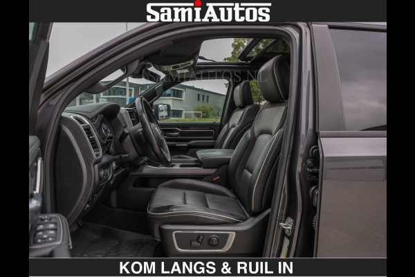 Dodge Ram SPORT LARAMIE 5.7 V8 HEMI | LUCHTVERING | 2023 | PANODAK | GROOTSCHERM | DC | TOP KLEUR GRANITE | CREW CAB | DUBBELE CABINE | 5 PERSOONS |