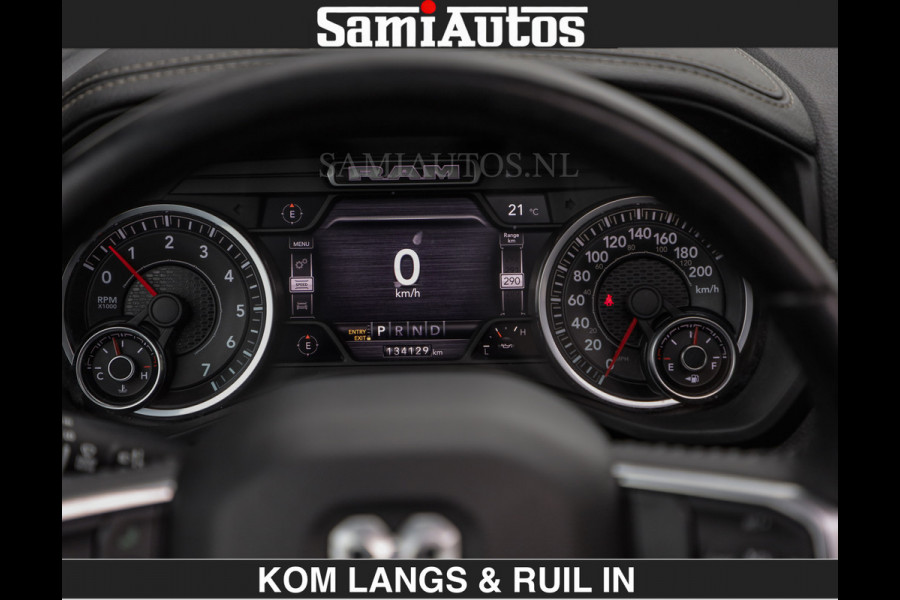 Dodge Ram SPORT LARAMIE 5.7 V8 HEMI | LUCHTVERING | 2023 | PANODAK | GROOTSCHERM | DC | TOP KLEUR GRANITE | CREW CAB | DUBBELE CABINE | 5 PERSOONS |