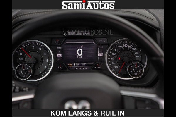 Dodge Ram SPORT LARAMIE 5.7 V8 HEMI | LUCHTVERING | 2023 | PANODAK | GROOTSCHERM | DC | TOP KLEUR GRANITE | CREW CAB | DUBBELE CABINE | 5 PERSOONS |
