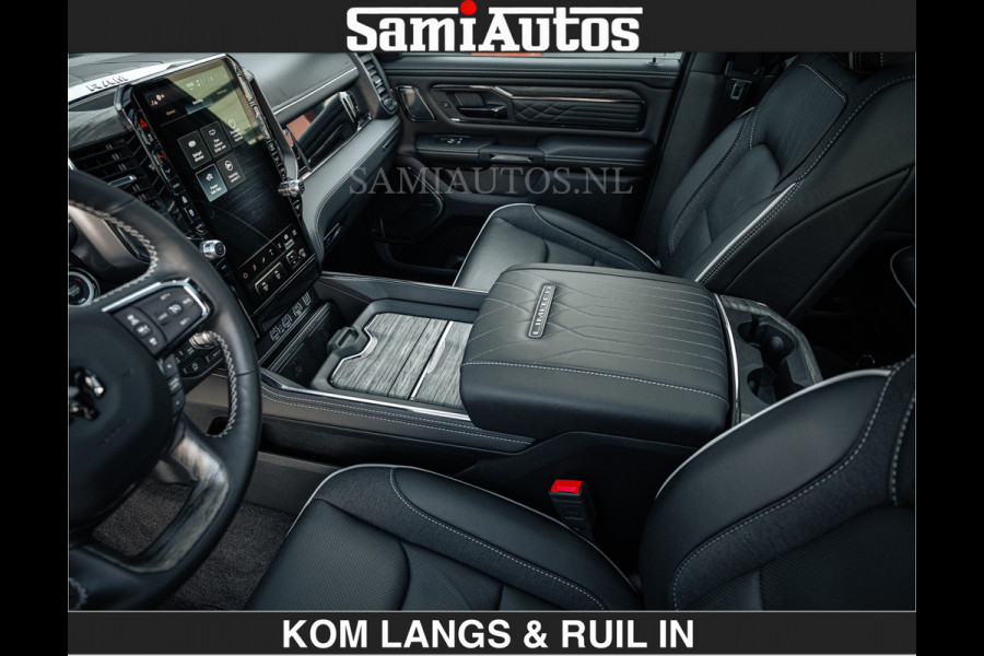Dodge Ram LIMITED H.O 540 PK 706Nm | Massage + Full Option | De Meest Luxe en Volle Pick-Up in zijn Klasse | Comfortabele Dubbele Cabine met Royale 5 Zitplaatsen | BPM vrij | Nu Leverbaar uit Voorraad | Voorraad Nr 2336 - 7700 | De specialist in Amerikaanse pick‑ups in Nederland en Europa.