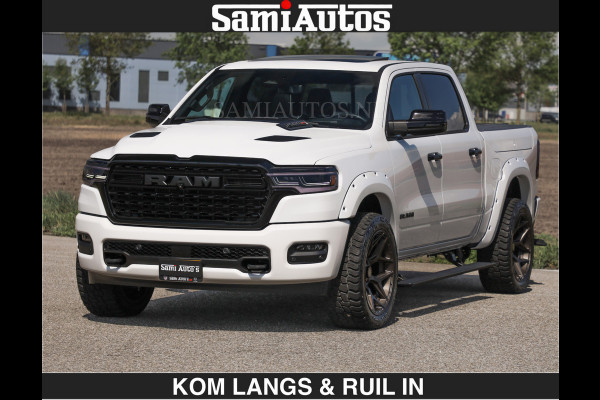 Dodge Ram LIMITED H.O 540 PK 706Nm | Massage + Full Option | De Meest Luxe en Volle Pick-Up in zijn Klasse | Comfortabele Dubbele Cabine met Royale 5 Zitplaatsen | BPM vrij | Nu Leverbaar uit Voorraad | Voorraad Nr 2336 - 7700 | De specialist in Amerikaanse pick‑ups in Nederland en Europa.
