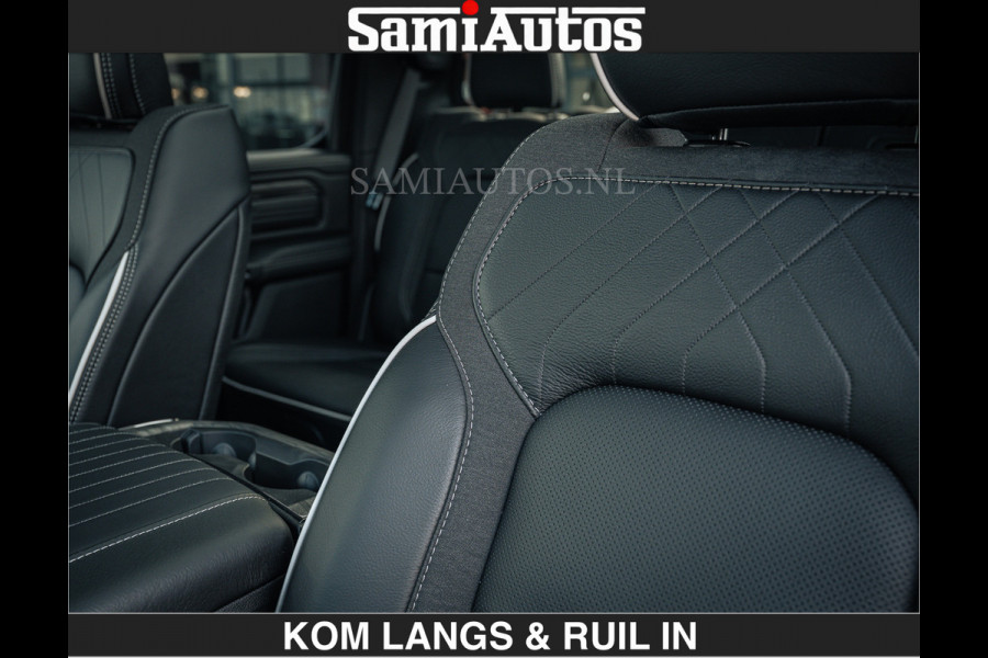Dodge Ram LIMITED H.O 540 PK 706Nm | Massage + Full Option | De Meest Luxe en Volle Pick-Up in zijn Klasse | Comfortabele Dubbele Cabine met Royale 5 Zitplaatsen | BPM vrij | Nu Leverbaar uit Voorraad | Voorraad Nr 2336 - 7700 | De specialist in Amerikaanse pick‑ups in Nederland en Europa.