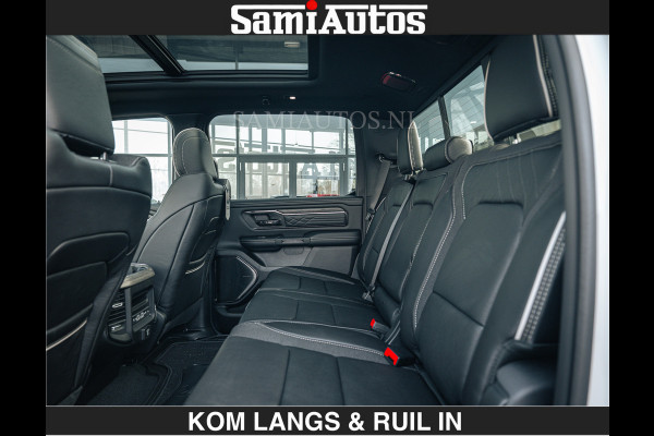 Dodge Ram LIMITED H.O 540 PK 706Nm | Massage + Full Option | De Meest Luxe en Volle Pick-Up in zijn Klasse | Comfortabele Dubbele Cabine met Royale 5 Zitplaatsen | BPM vrij | Nu Leverbaar uit Voorraad | Voorraad Nr 2336 - 7700 | De specialist in Amerikaanse pick‑ups in Nederland en Europa.