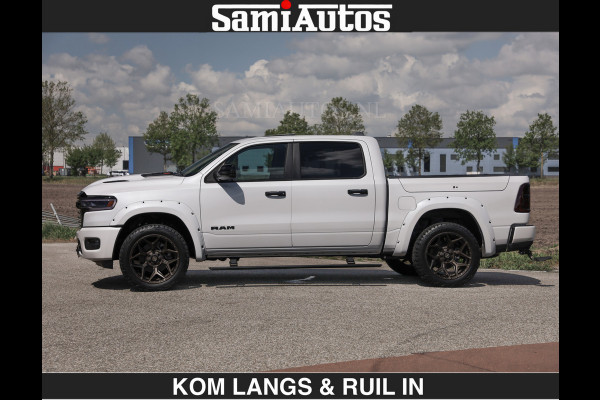 Dodge Ram LIMITED H.O 540 PK 706Nm | Massage + Full Option | De Meest Luxe en Volle Pick-Up in zijn Klasse | Comfortabele Dubbele Cabine met Royale 5 Zitplaatsen | BPM vrij | Nu Leverbaar uit Voorraad | Voorraad Nr 2336 - 7700 | De specialist in Amerikaanse pick‑ups in Nederland en Europa.